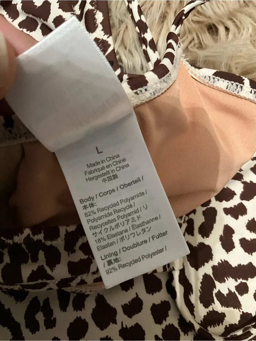 J.Crew Leopard Print High-Waisted Bikini Two Piece Swimsuit Size Large